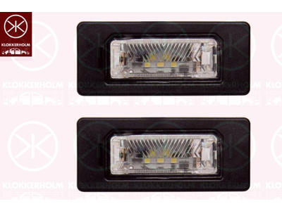 Licence Plate Light, LED, both sides, Set, 2