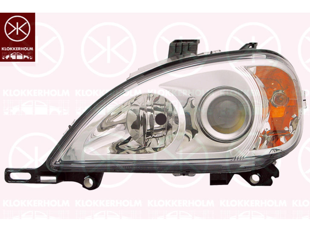 Koplamp, H7/H7, Met regelmotor voor LWR, rechts, Belichtingssterkte [lx]: 17.5