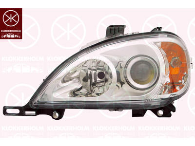 Headlight, H7/H7, with motor for headlamp levelling, Left, Illuminance [lx]: 17.5
