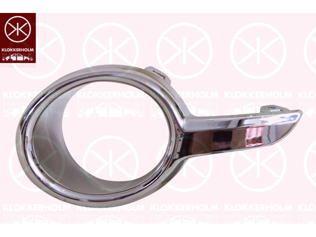 Ventilatiegrille, bumper, chroom/zwart, Rechts voor, niet voor voertuiglijn/-variant: Sport