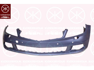 Bumper, Avantgarde, Elegance, for vehicles without daytime running light, with hole(s) for washer nozzle, Front, w/primer, with hole(s) for park distance control