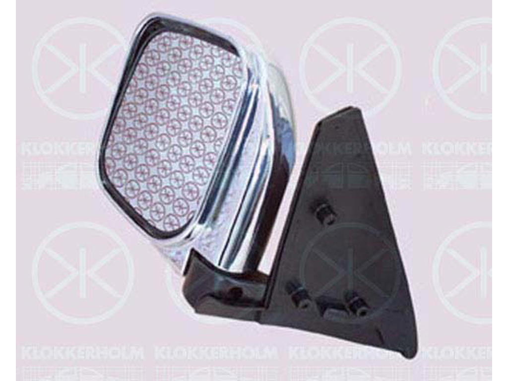 Exterior Mirror, Convex, chrome, Right