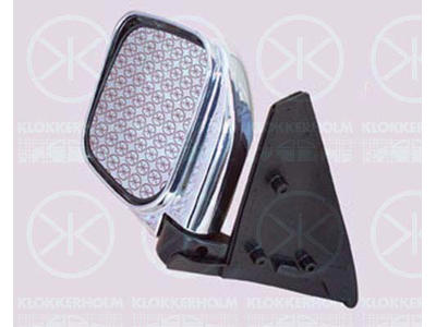 Exterior Mirror, Convex, chrome, Right