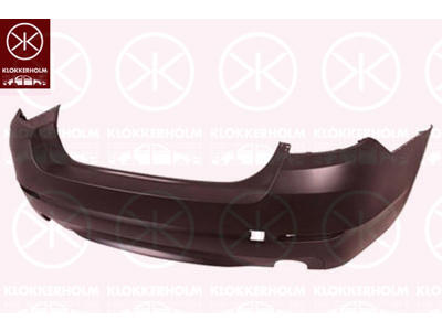 Bumper, w/primer, without hole(s) for park distance control, Rear