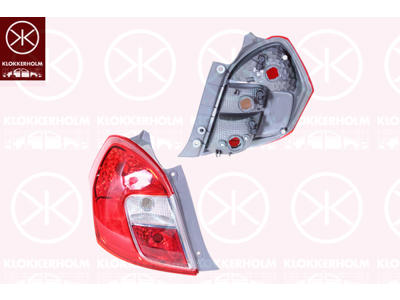 Tail Light Assembly, without bulb holder, Left