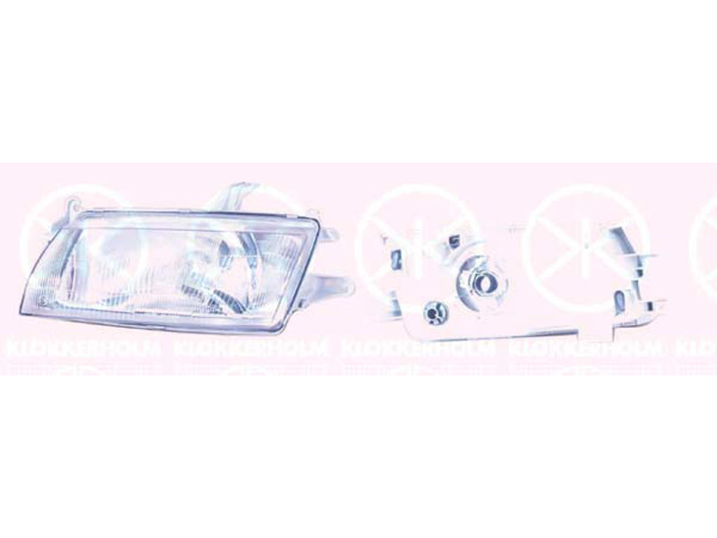 Headlight, for vehicles with headlight levelling, Bosch type, T.Y.C, Right, Illuminance [lx]: 20