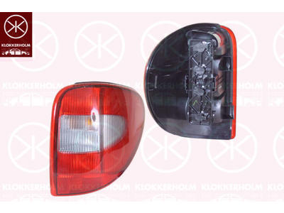Tail Light Assembly, white/red, Right, not ECE approved