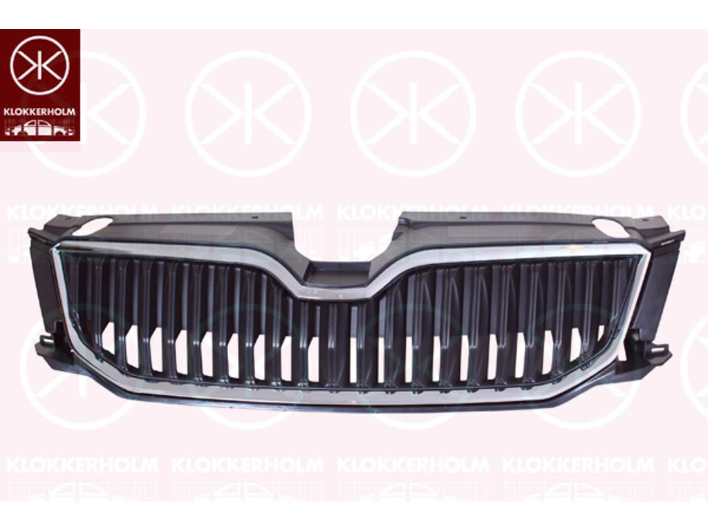 Radiator Grille, chrome/black, not for trim level: RS