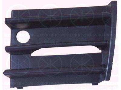 Ventilation Grille, bumper, black, Left Front