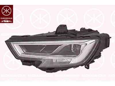 Forlygte, højre, LED, med kørelys (LED), Valeo