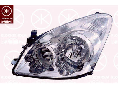 Headlight, HB4/HB3, with motor for headlamp levelling, Left, Illuminance [lx]: 20