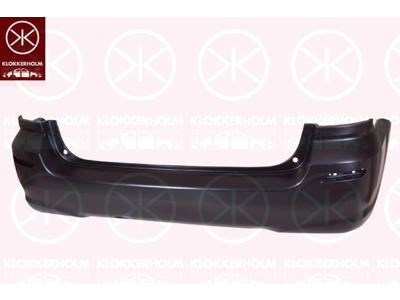 Bumper, Rear, black
