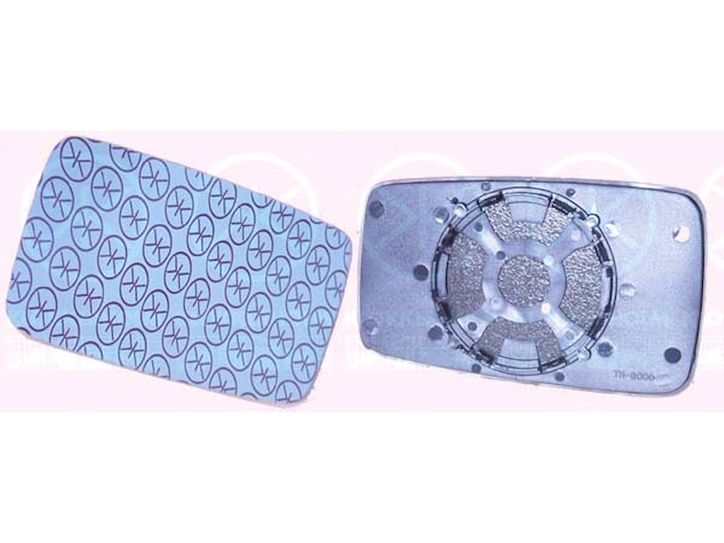 Mirror Glass, exterior mirror, Plan, blue, Left