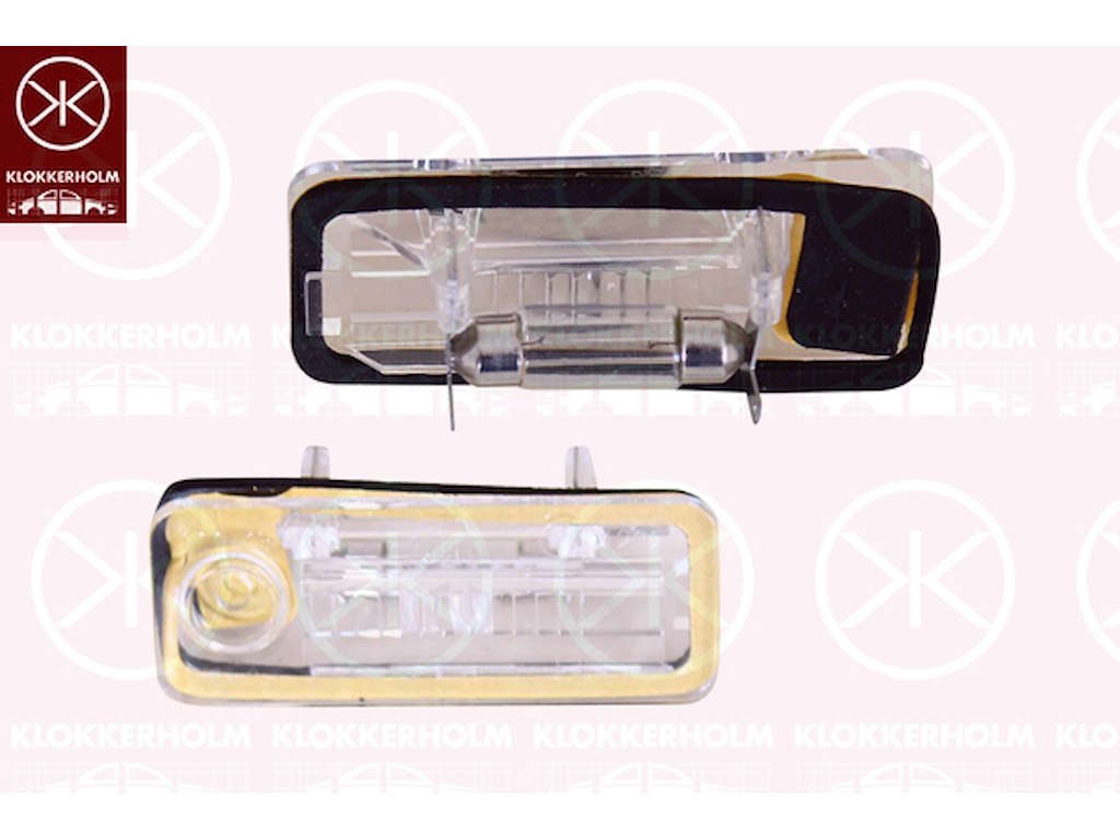 Licence Plate Light, with bulb holder