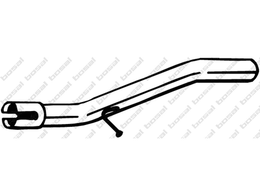Exhaust Pipe, See accessories list for additionally required parts:  