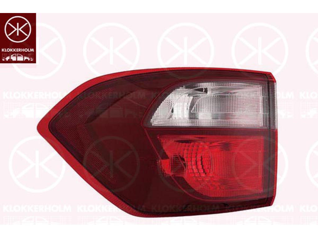 Tail Light Assembly, Right, Outer section, Vehicle Equipment Line/Variant: Niveau 3, with bulb holder, W21/5W, W16W