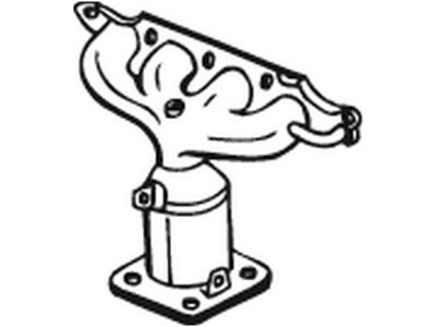 Catalytic Converter, with mounting parts, Euro 4