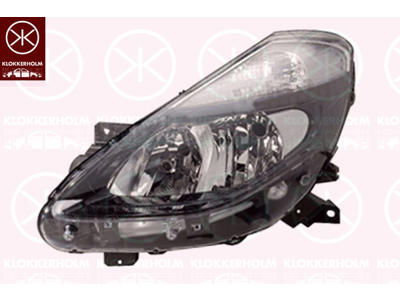 Hovedlyskaster, H7/H7, uten motor for høydejustering hovedlys, Valeo, venstre, Belysningsstyrke [lx]: 12.5, Kapslingsfarge: svart