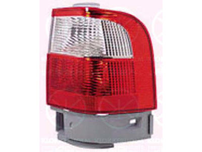 Tail Light Assembly, without bulb holder, white/red, Left, Outer section, Indicator Colour: white