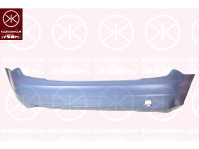 Bumper, w/primer, Rear, with holes/bracket for narrow trim strips, Trim Level: ELEGANCE/AVANTGARDE