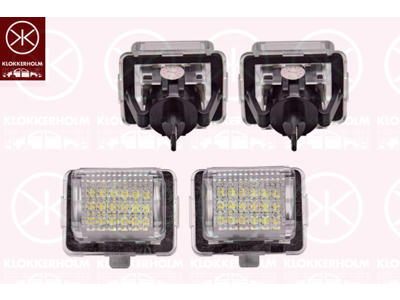 Licence Plate Light, LED, Set, 2