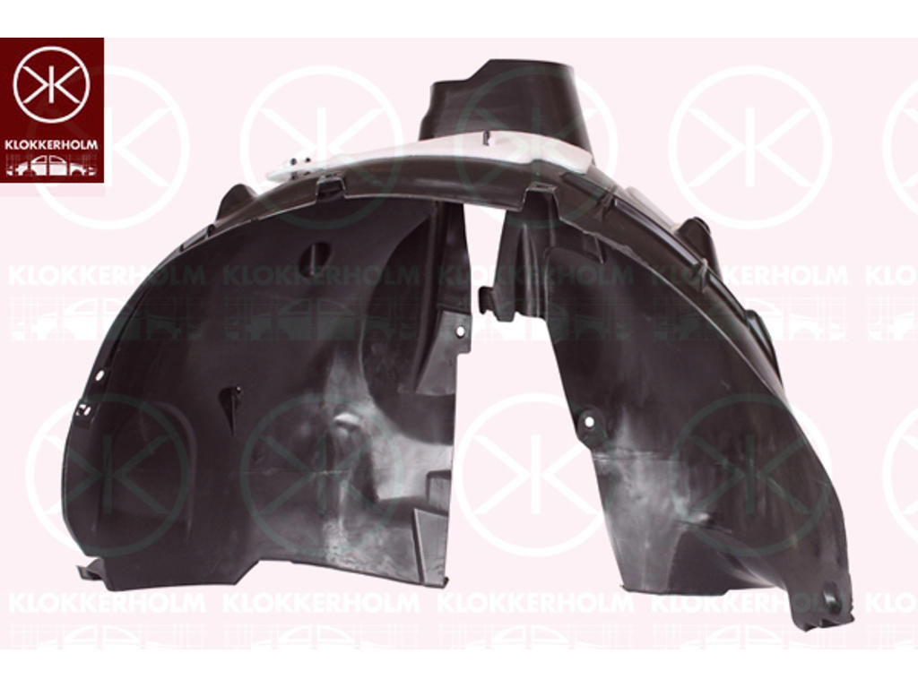 Liner, wheelhouse, Plastic, Left Front, with isolation tape