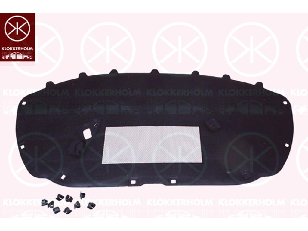Engine Compartment Noise Insulation, Centre Section, Fitting Position: Bonnet