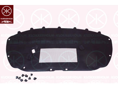 Engine Compartment Noise Insulation, Centre Section, Fitting Position: Bonnet