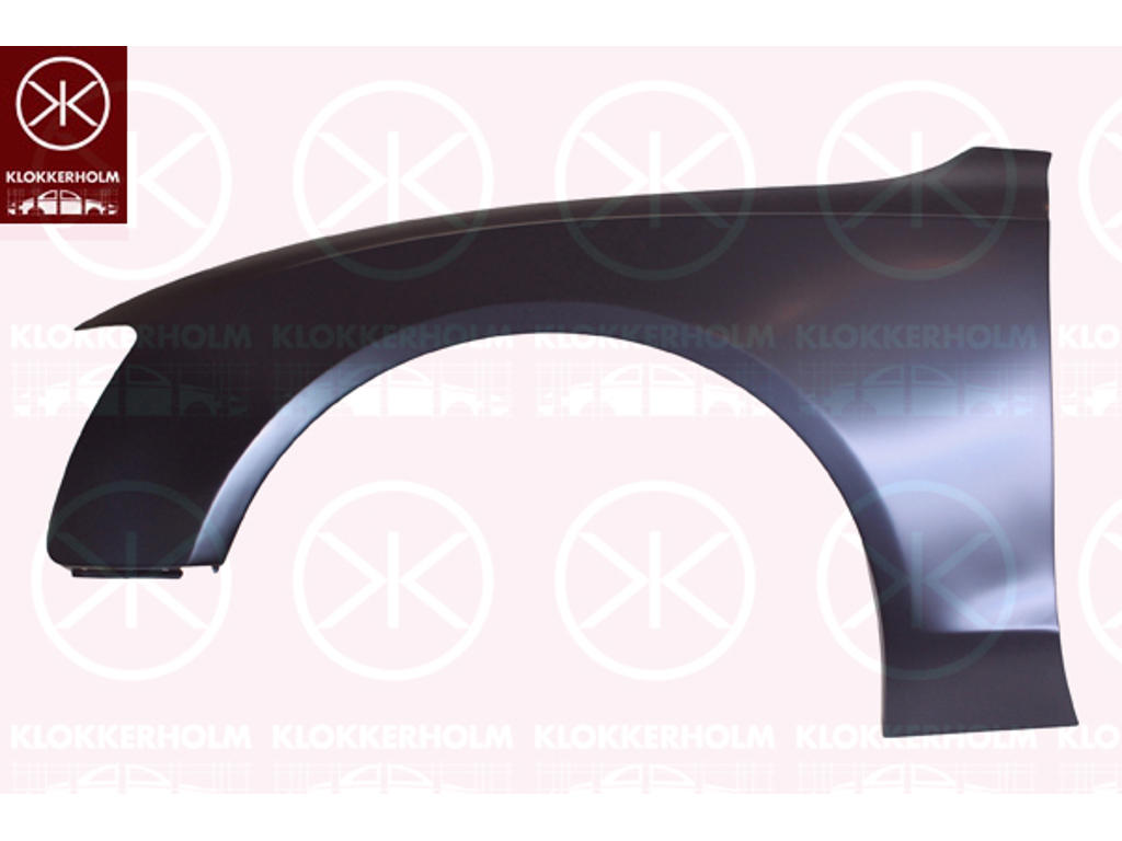 Крыло, алюминий, спереди слева