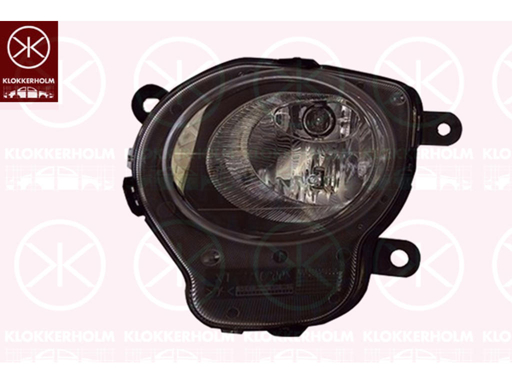 Фара дальнего света, слева, H1, Цвет корпуса: чaрный, AL