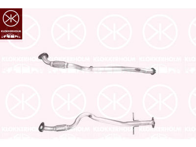 Exhaust Pipe, Front, for vehicles with catalytic converter