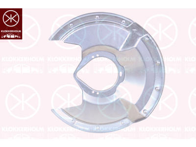 Splash Guard, brake disc, Front Axle Left, for brake disc diameter [mm]: 282, Zinc-coated