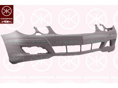 Bumper, w/primer, Avantgarde, Elegance, Front, with hole(s) for washer nozzle