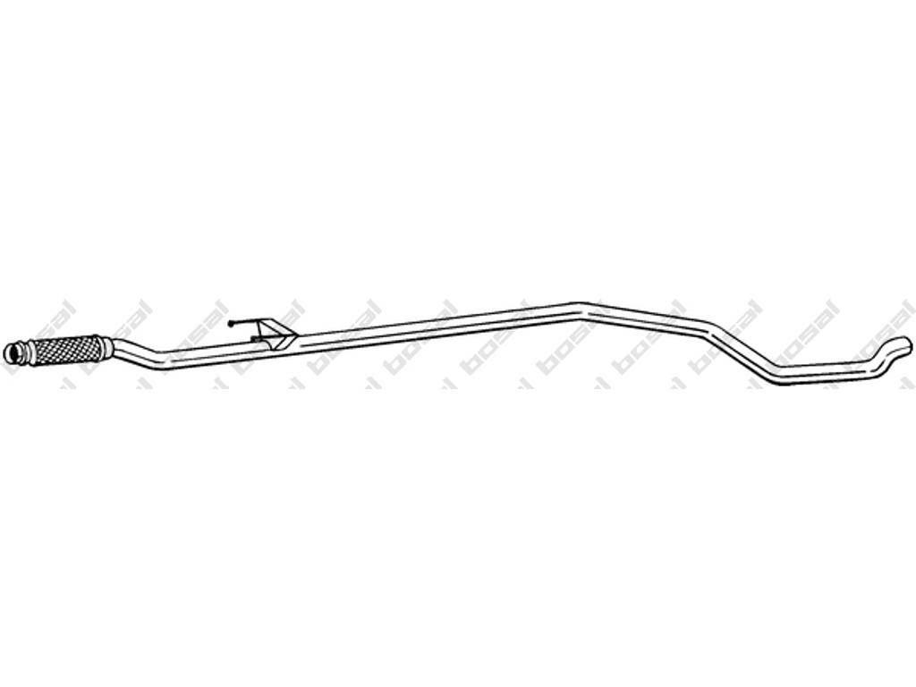 Exhaust Pipe, See accessories list for additionally required parts:  
