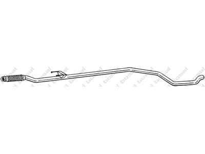 Exhaust Pipe, See accessories list for additionally required parts:  