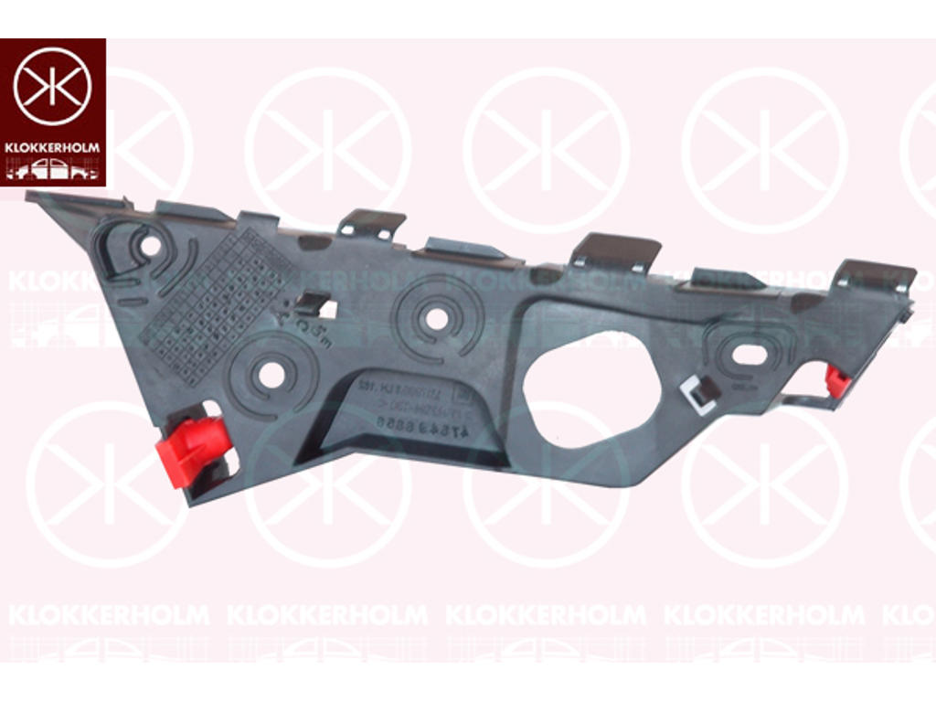 Mounting Bracket, bumper, Plastic, Right Front