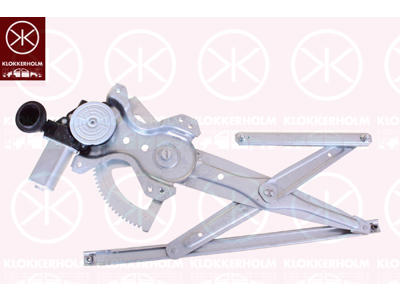 Window Regulator, 4-dr, with electric motor, without comfort function, Electric, Left Front, Number of pins: 6
