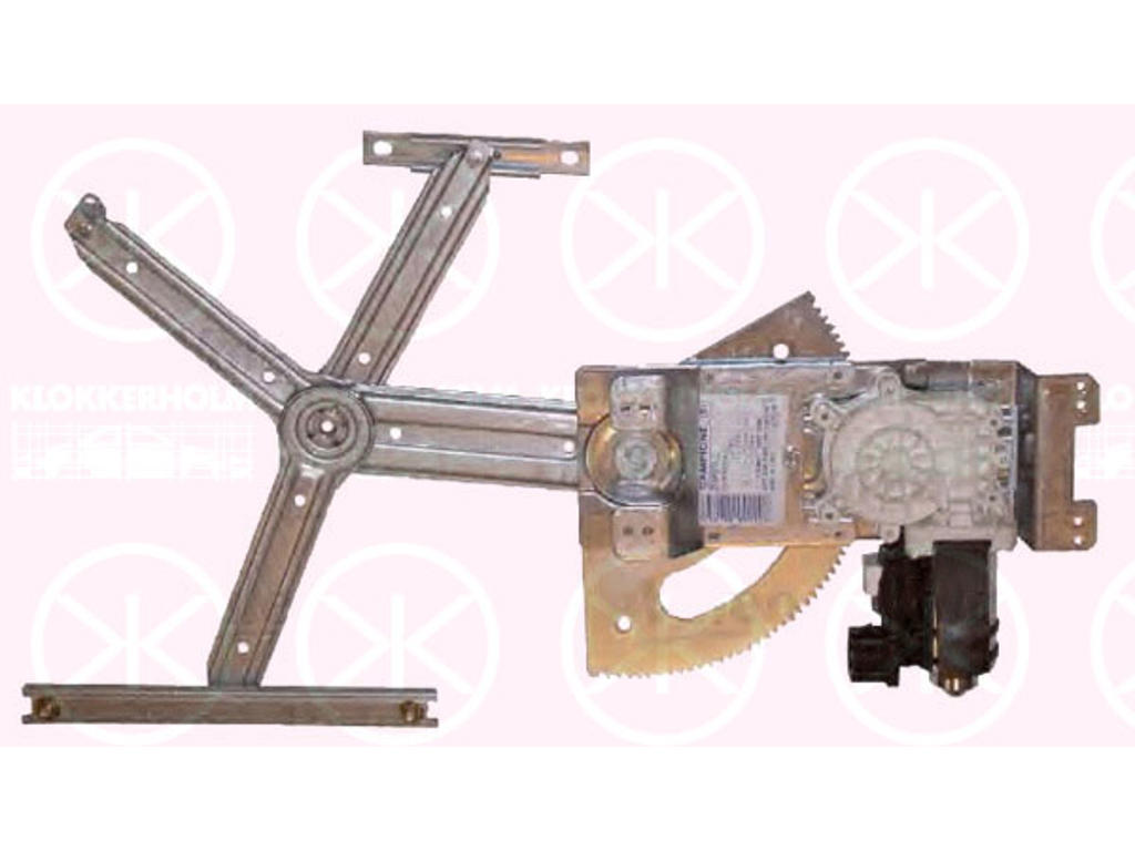 Window Regulator, 2/4-drs, with electric motor, with comfort function, Electric, Left Front