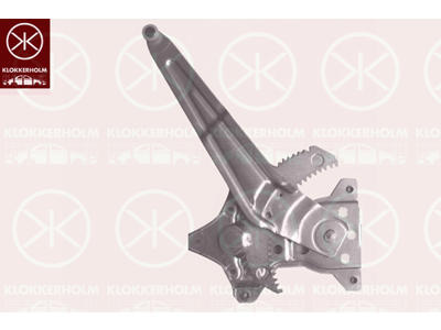 Raambedieningsmechanisme, Zonder elektro motor, Electrisch, Links achter