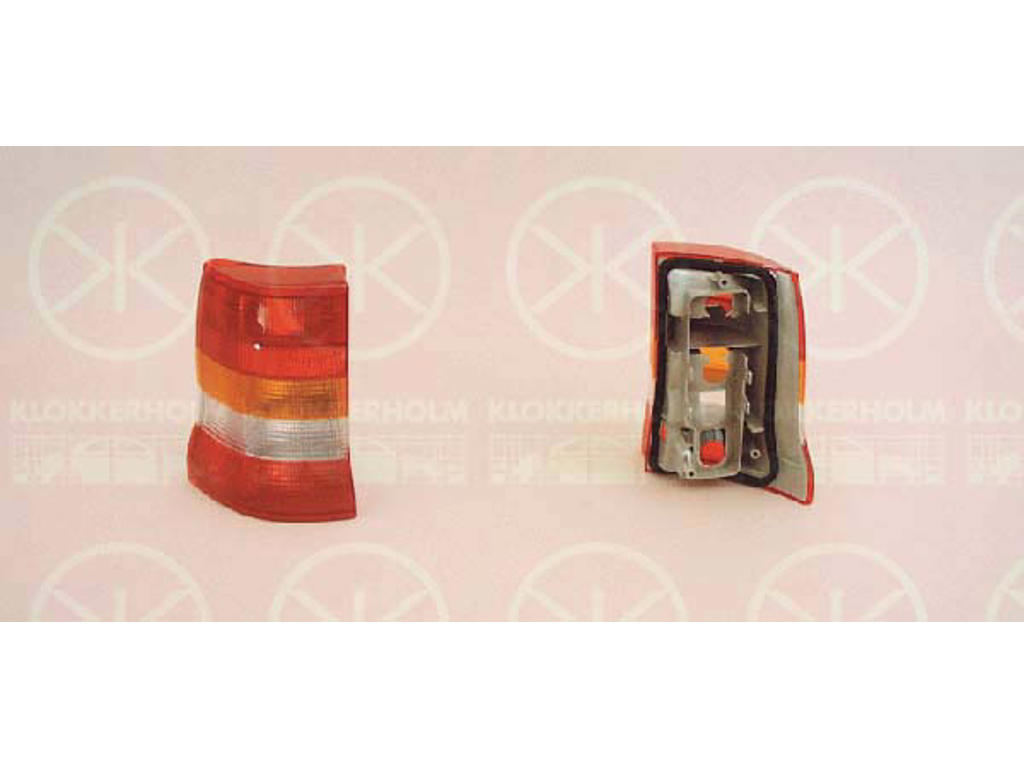 Lens, tail light assembly, without bulb holder, Right