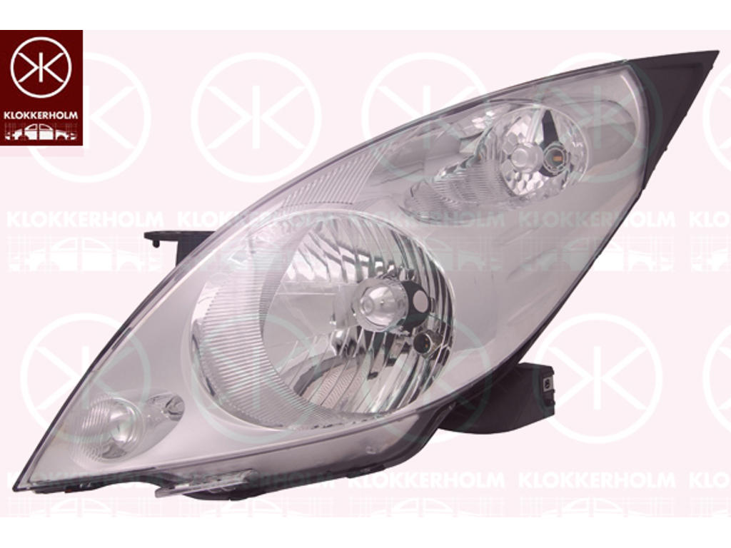 Projecteur principal, H4, avec commande pour correcteur de site projecteur, droite, Éclairement [lx]: 17.5