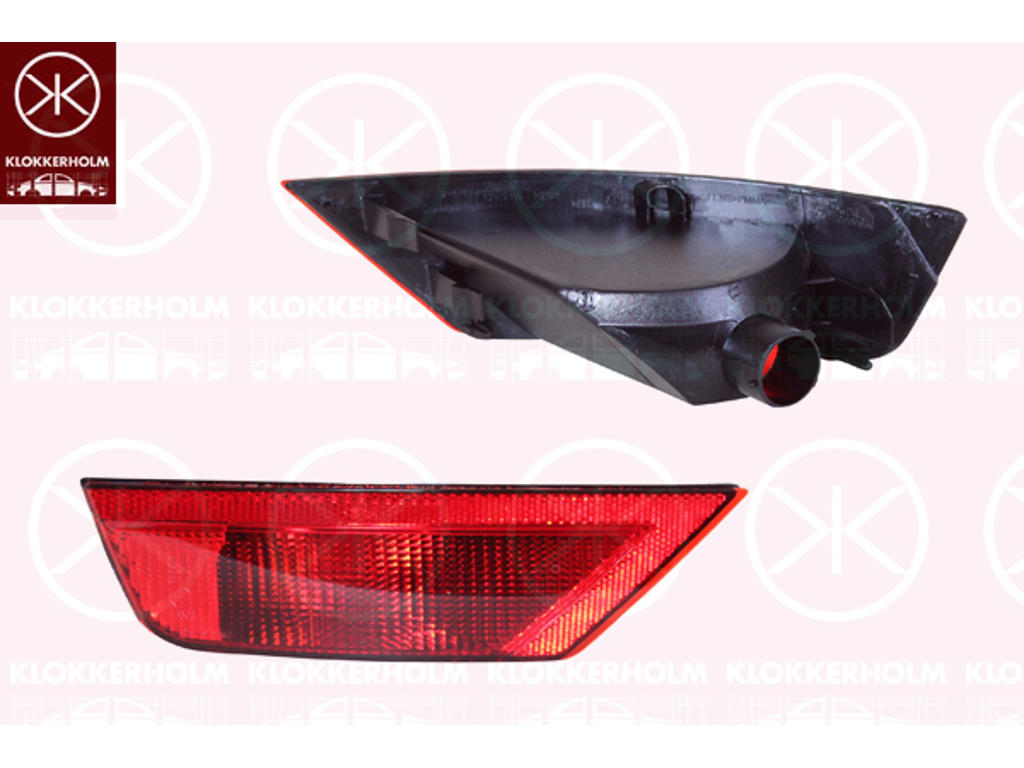 Rear Fog Light, without bulb holder, Left