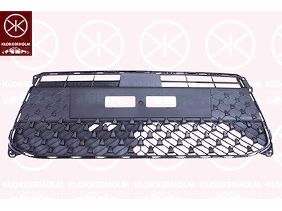 Ventilatiegrille, bumper, Voor, zwart