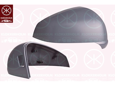 Housing, exterior mirror, Right, for vehicles with blind spot assistant, w/primer