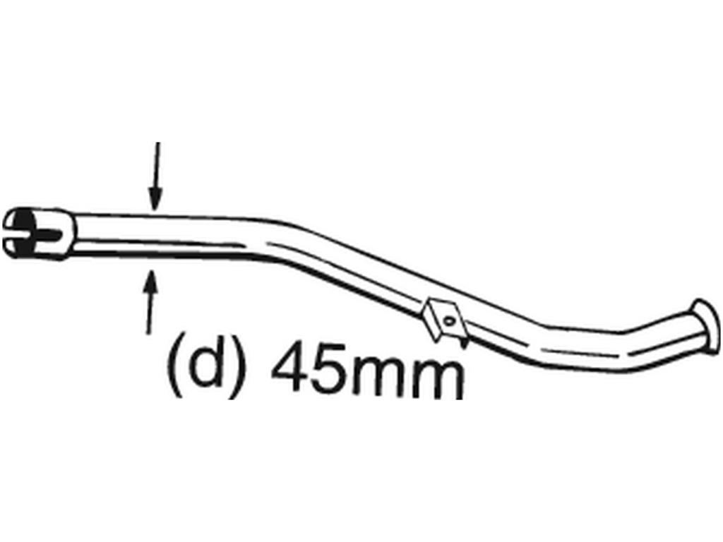 Repair Pipe, catalytic converter, See accessories list for additionally required parts:  