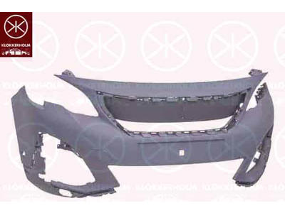 Bumper, w/primer, Front, with hole(s) for park distance control, Number of bores: 2