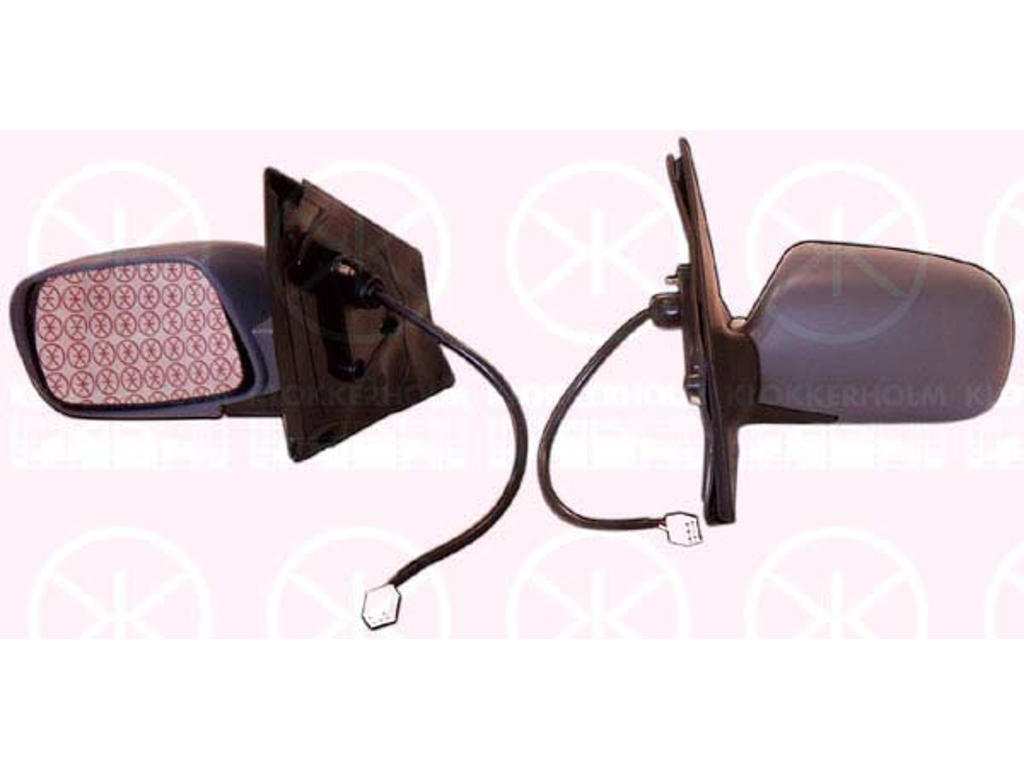 Наружное зеркало, с грунтовкой, для электроуправления зеркал, выпуклый, обогреваемый, слева