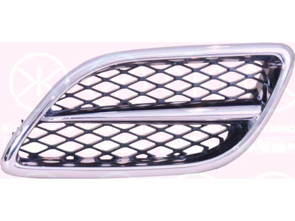 Radiator Grille, chrome/black, Right