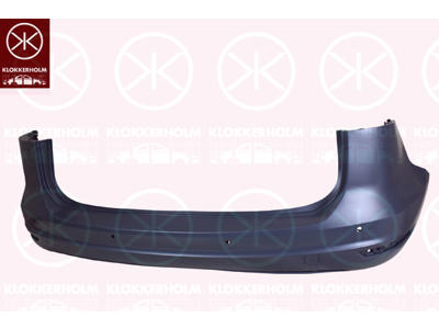 Bumper, Rear, with hole(s) for park distance control