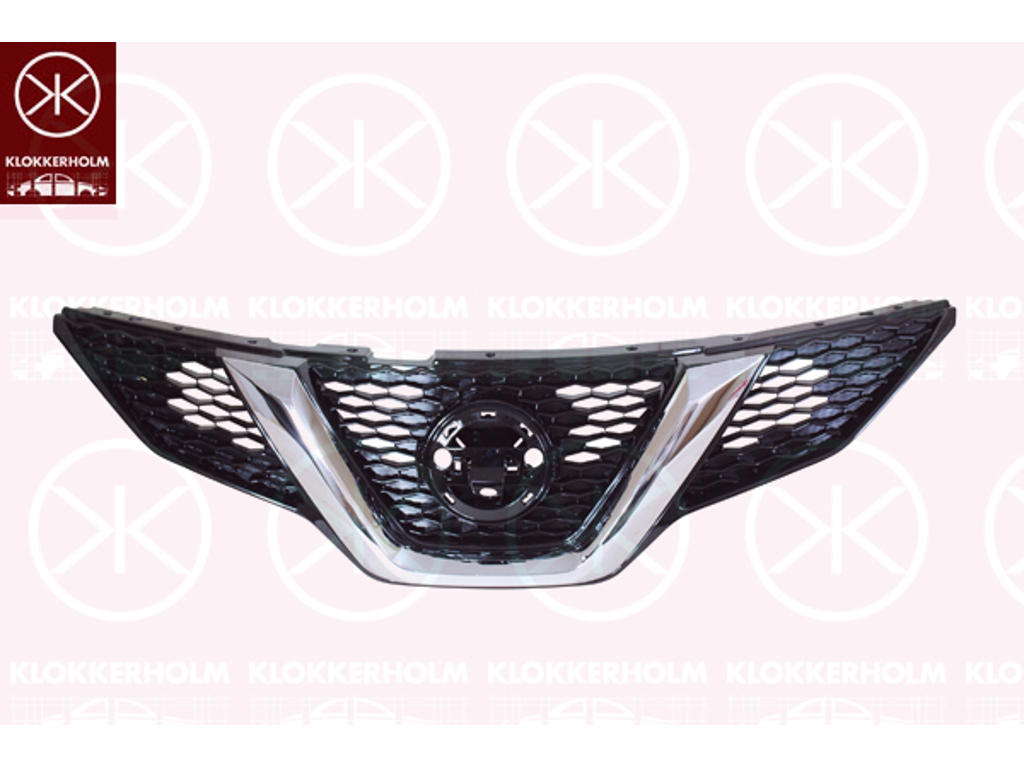 Radiator Grille, chrome/black, with camera, Trim Level: KOMPLET